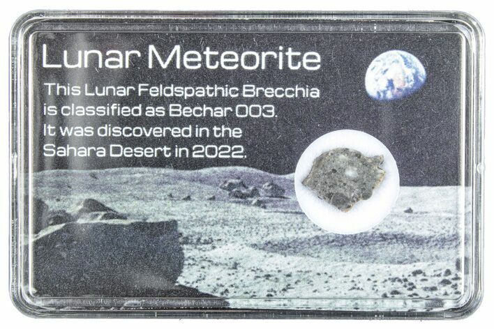 Polished Lunar Meteorite Slice ( g) - Bechar #288374